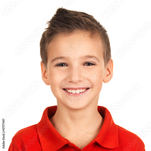 Photo: Portrait of adorable young happy boy Portrait of adorable young happy boy