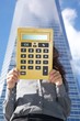 big calculator with blank screen