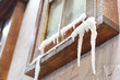 Window Icicles hanging