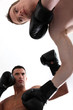 A boxing match