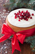 Cake with cranberries