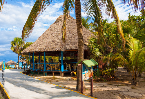 Photo: Seaside bar in the cuban beach in Varadero Seaside bar in the cuban beach in Varadero