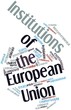 Word cloud for Institutions of the European Union