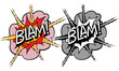 Vector: Cartoon explosion pop-art style Cartoon explosion pop-art style