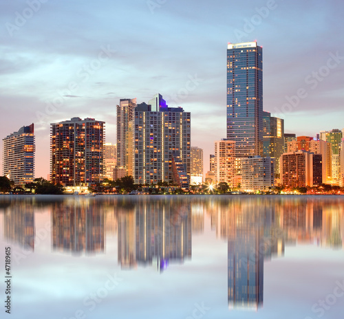 Photo: Miami Florida buildings panorama Miami Florida buildings panorama