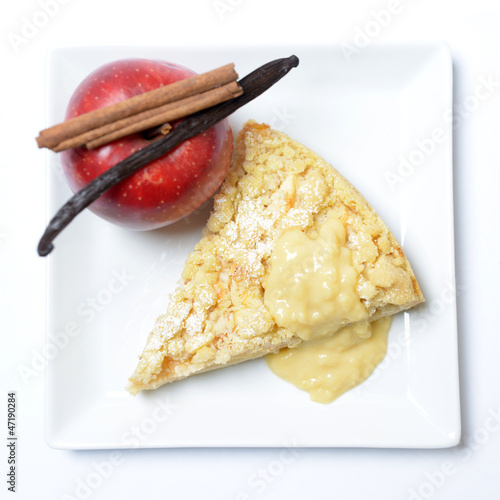 Photo: Apfelkuchen mit Pudding Apfelkuchen mit Pudding