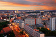 Foto: berlin skyline sunset berlin skyline sunset
