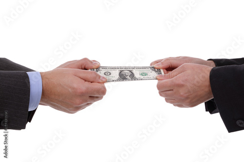 Photo: Arguing over money Arguing over money