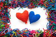 Photo: corazones de lana corazones de lana