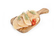Foto: slices of chicken breast meat raw slices of chicken breast meat raw