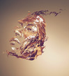 detail chocolate portrait of woman