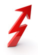 wachstum blitz lightning increase symbol 3d