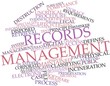Word cloud for Records management