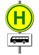 Schild Bushaltestelle