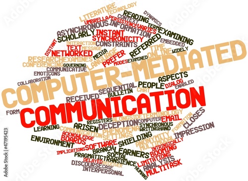 Illustration: Word cloud for Computer-mediated communication Word cloud for Computer-mediated communication