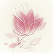 Pink tulip / Lovely floral background