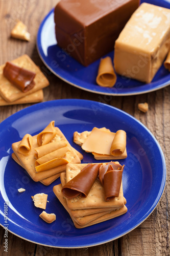 Photo: Norwegian brunost Norwegian brunost