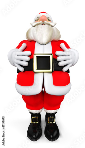 Illustration: santa much happier santa much happier