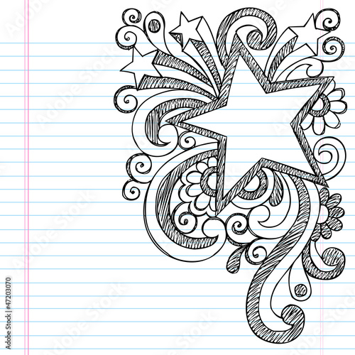Vector: Star Frame Border Sketchy Back to School Doodles Star Frame Border Sketchy Back to School Doodles