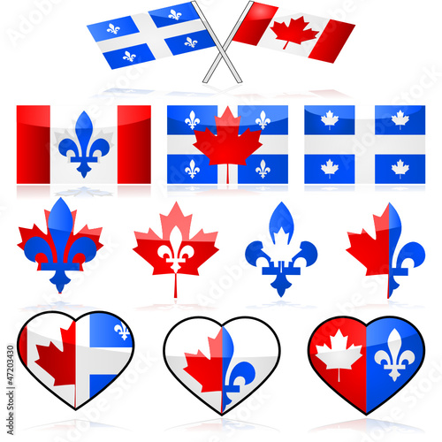 Vector: Canada and Quebec Canada and Quebec