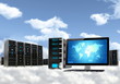 Illustration: Cloud Computing Server Concept Cloud Computing Server Concept