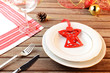 Christmas Country Red Table