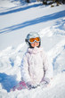 Winter vacation, ski girl