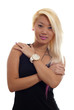 Beautiful blonde young woman