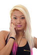 Beautiful blonde young woman
