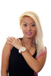 Beautiful blonde young woman