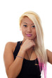Beautiful blonde young woman