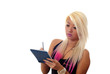 Woman taking notes