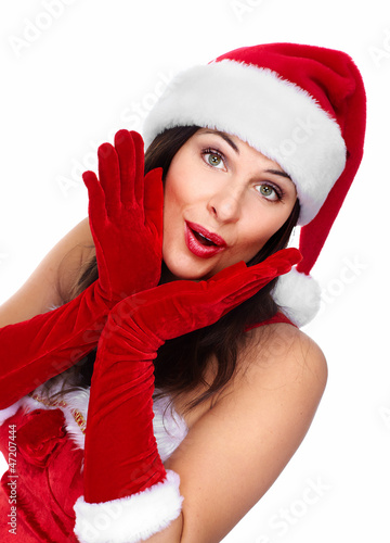 Photo: Happy young christmas girl. Happy young christmas girl.