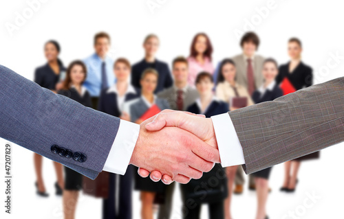 Photo: Business meeting. Handshake. Business meeting. Handshake.