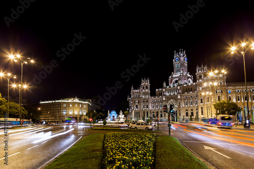 Photo: Madrid Spain at night Madrid Spain at night