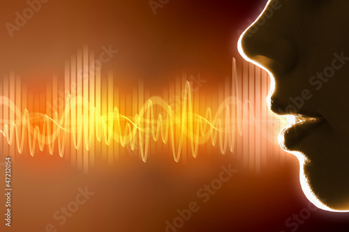 Illustration: Sound wave illustration Sound wave illustration