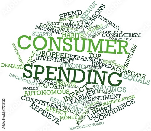 Illustration: Word cloud for Consumer spending Word cloud for Consumer spending