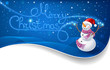 Snowman with Christmas text