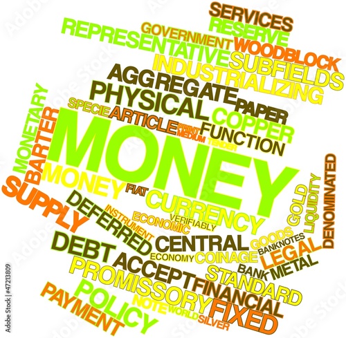 Illustration: Word cloud for Money Word cloud for Money