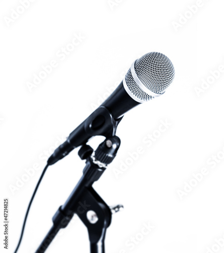 Photo: microphone white background microphone white background