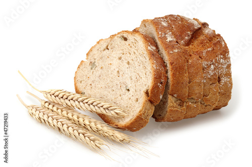 Photo: Slice Bread and wheat Slice Bread and wheat