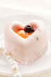 Heart-shaped dessert for Valentine's Day