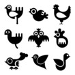 Birds icon set