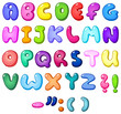 Vector: 3d bubble alphabet 3d bubble alphabet