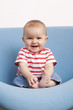 happy 8-month-old baby