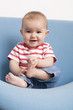 smiling 8-month-old baby