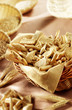 assorted bread sticks and crackers