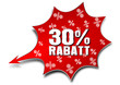 30% Rabatt, Knaller, Vektor