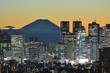 Skyline von Tokyo mit Fuji-san