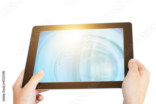 Photo: mobile pad isolated mobile pad isolated
